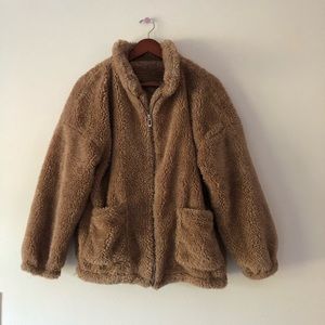 Fuzzy Teddy Bear Coat